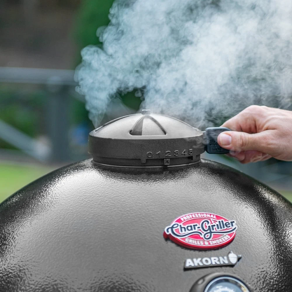 Akorn Kamado Charcoal Grill Black - Detail, Kamado Joe, BBQkopen