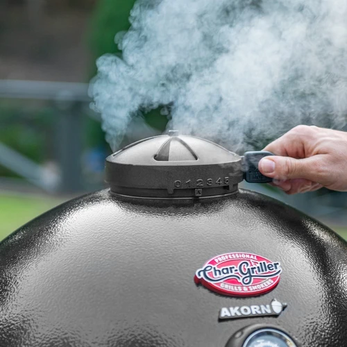 Akorn Kamado Charcoal Grill Black - Detail, Kamado Joe, BBQkopen