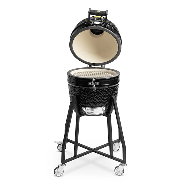 GRLLR Ember Classic 16 Inch | Shiny Black Trolley - Open, GRLLR, BBQkopen