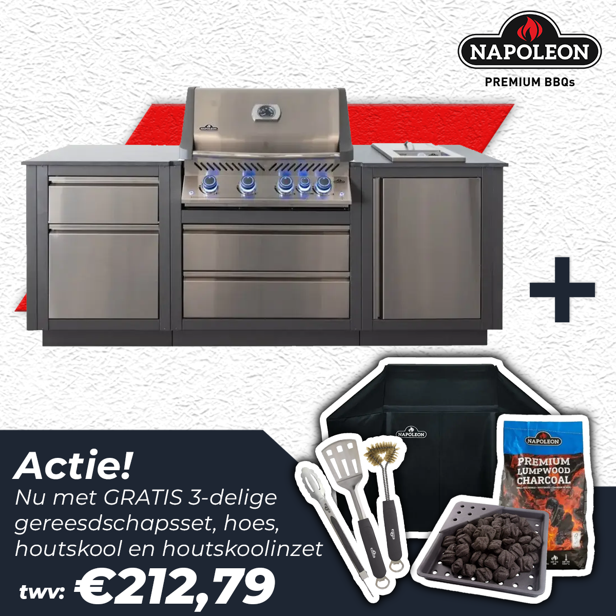 OASIS™ Compact Inbouwbarbecue Prestige® 500 actie, Napoleon, BBQkopen