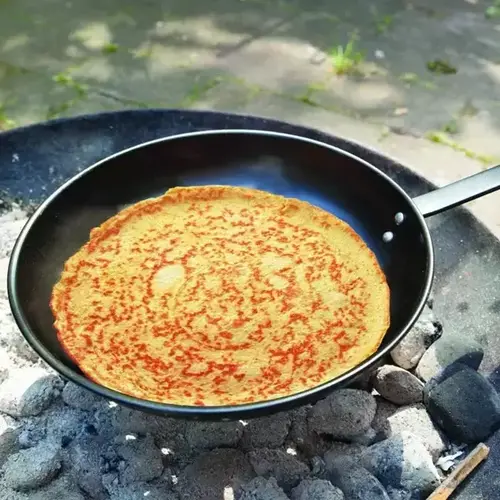 Pannenkoekpan, BBQkopen sfeer