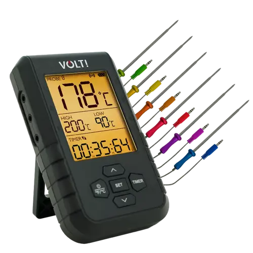Volt! Industries Grenade Grill 18 Inch Set - Thermometer, Weber, BBQkopen